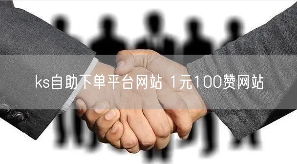 ks自助下单平台网站 1元100赞网站