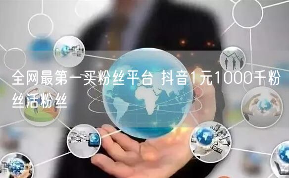 全网最第一买粉丝平台 抖音1元1000千粉丝活粉丝
