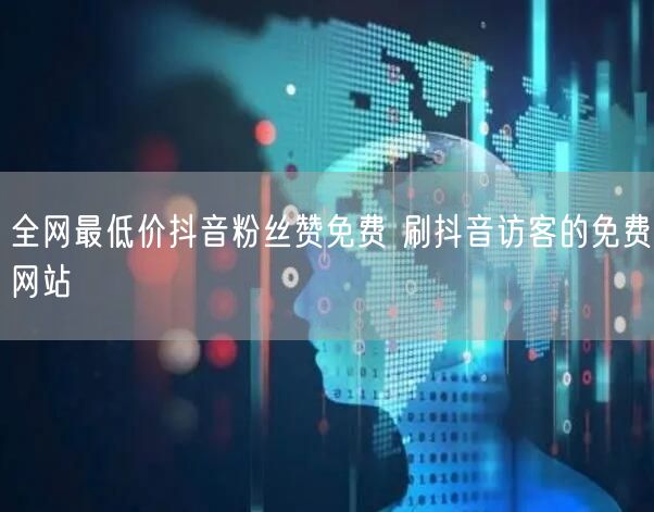 全网最低价抖音粉丝赞免费 刷抖音访客的免费网站