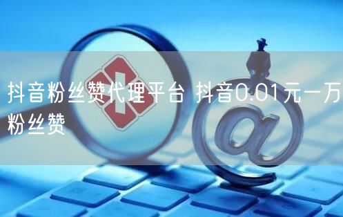 抖音粉丝赞代理平台 抖音0.01元一万粉丝赞