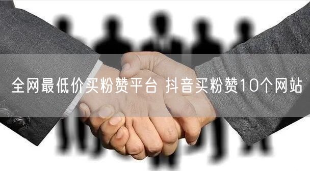 全网最低价买粉赞平台 抖音买粉赞10个网站