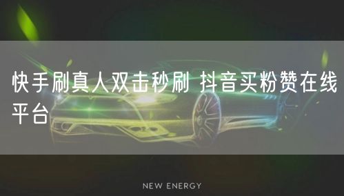 快手刷真人双击秒刷 抖音买粉赞在线平台