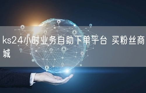 ks24小时业务自助下单平台 买粉丝商城