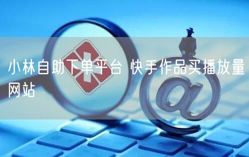 小林自助下单平台 快手作品买播放量网站