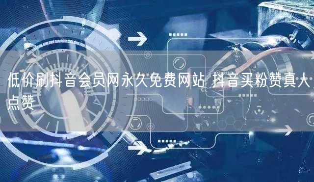 低价刷抖音会员网永久免费网站 抖音买粉赞真人点赞