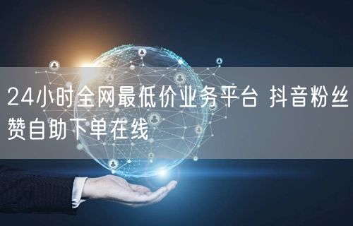 24小时全网最低价业务平台 抖音粉丝赞自助下单在线