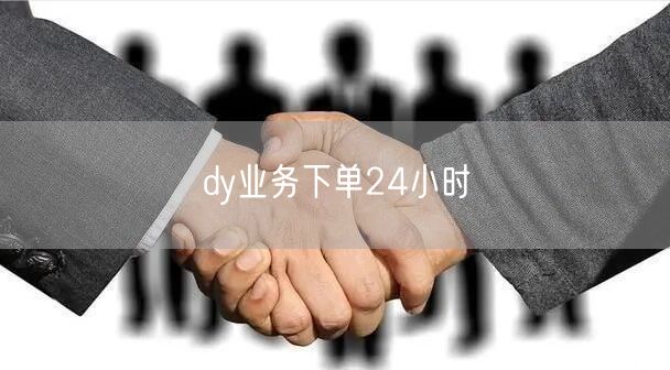 dy业务下单24小时