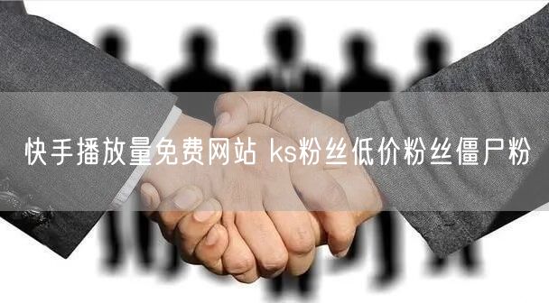 快手播放量免费网站 ks粉丝低价粉丝僵尸粉