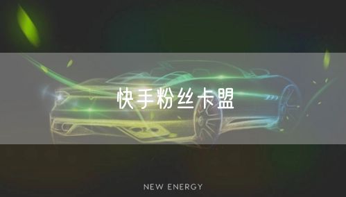 快手粉丝卡盟